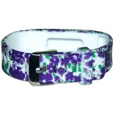 DDup New Release Adjustable Super Soft SILICONE Replacement Wristband with Secure Watchband-style Closure for Fitbit Flex Activity Tracker