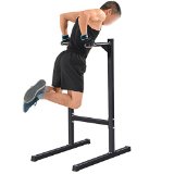 Topeakmart Commercial Dip Station Machine Self Standing Dip Bar Stand Bicep Tricep Exercise 500 lbs