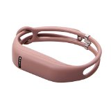 i-smile® 1PC Replacement Bands with Metal Clasps for Fitbit Flex / Wireless Activity Bracelet Sport Wristband / Fitbit Flex Bracelet Sport Arm Band (No tracker, Replacement Bands Only) & 1pc Black Silicon Fastener Ring For Free (New Style: Coffee, Large)