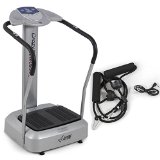 APLINE© 2000W Crazy Fitness Machine Vibration Body Massage Platform Exercise, Silver