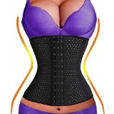TGQ Running Belt Waist Trainer Sport Cincher Tummy Underbust Corset Body Shaper Black L