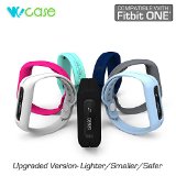 WoCase OneBand Fitbit ONE Accessory Wristband Bracelet (Light Turquoise, One size, Fits Most Wrist) for Fitbit ONE Activity and Sleep Tracker (Turn Your Fitbit ONE into Wearable FLEX/FORCE/CHARGE)