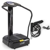 APLINE© 2000W Crazy Fit Whole Body Vibration Plate Machine Massager Trainer, Black