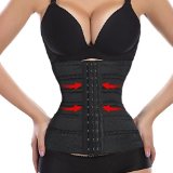 Slty Waist Trainer Corset for Weight Loss Sport Body Shaper Tummy Fat Burner (XL, Black)