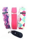 LUCKYMALL Replacement Band With Clasps for Fitbit FLEX Only /No tracker/ Wireless Activity Bracelet Sport Wristband Fitbit Flex Bracelet Replacement Arm Band Armband (3PCS-010, Large)