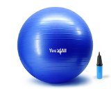 Yes4All 2000-lbs Anti Burst Stability Ball with Hand Pump (Q_Blue+Pump-65 cm)