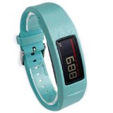 Moretek Wristband Bracelet Replacement Strap Band for Garmin Vivofit 2 with Clasps (Green Yun)