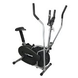 I J Fitness Elliptical Cross Trainer Bike 2 IN 1 Exercise Machine Upgrad Version With Heart Monitor