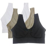 Lucky Commerce Women’s Racerback Sports Bra Seamless Wireless Yoga Running Bra