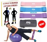 Resistance Bands Set – Home Gym Fitness & Physical Therapy Exercise – Leg Loop Band – Shoulder Rehabilitation – Men Women theraband Workout – Elastic Stretch -FREE EBOOK- Exercise Equipment Therabands