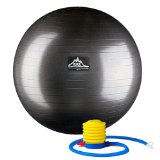 Black Mountain Products Professional Grade Stability Ball, Black, 75cm