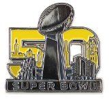 2016 Super Bowl L (50) Anniversary Logo Pin by Aminco