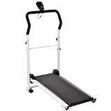 Ancheer Small Running Folding Treadmill Exercise Machine Cardio Fitness Non Electric