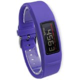 Moretek Wristband Bracelet Replacement Strap Band for Garmin Vivofit 2 with Clasps (Purple)