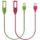 DDup 2pcs Fitbit Flex Charger Cable Fitbit Flex Accessories Fitbit Chargers (Green+pink)