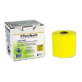 TheraBand 20324 Professional Latex-Free Resistance Bands for Rehabilitation, Portable Fitness and Workout, Home Exercise, 25 yd. Roll Dispenser Box, Yellow, Thin, Beginner Level 2