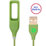 DDup Fitbit Flex Replacement Charging Cable – Charger Cable for Fitbit Flex / Fitbit Flex Band / Fitbit Wristband /-Soft & Durable-Colorful Indicator Light(GREEN)