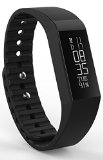 Fitness Tracker,Toprime®Newest Replaceable Wristbands Activity Tracker,Sleeping monitor Smart Band Multi-Functions Activity Tracker for Android and iOS,Black