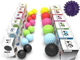 Lacrosse Balls & Spiky Massage Ball Roller – BEST High Density Deep Tissue Acupressure – FREE EBOOK- Myofascial Release – Trigger Point – Plantar Fasciitis – Reflexology Foot Massager – Stress Therapy