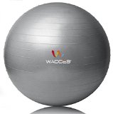 Wacces® Fitness Exercise and Stability Ball (Gray, 65 cm)