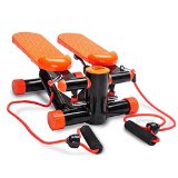 Stepper Machine +Resistance Bands Aerobic Shape Thigh Leg Gym Step (Orange)