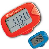 OZO Fitness Pedometer SC1 – Best Pedometer for Walking, a Wearable Personal Fitness Tracker for Men, Women & Kids. Track Steps, Calories & Miles Walked. Get your Step Counter Today! (Red)