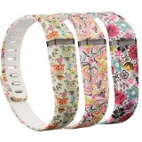 RedTaro 3PCS Replacement Bands for Fitbit FLEX Only / Fitbit Band / Fitbit Flex Band / Fitbit Wristband / Fitbit Flex Wristband / Fitbit Bracelet