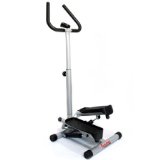 Sunny Health and Fitness Twist Stepper with Handle Bar With LCD Computer Function: Total Count, Time, Calories, Scan And Count