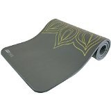 Fit Spirit® 1/2 Inch Comfort NBR Exercise Yoga Mat w/ Premium Printed Designs – Gray Henna