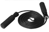 Benran Jump Rope Adjustable Speed Rope for Cardio Training (Black)