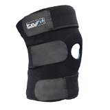EzyFit Knee Brace Support Dual Stabilisers & Open Patella – Adjustable Breathable Neoprene for ACL Meniscus Tear Injury Recovery Comfort Fit – 3 Sizes