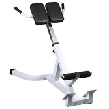 Topeakmart 45 Degree Hyperextension Roman Chair Extension Back Exercise AB Bench