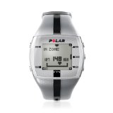 Polar FT4 Heart Rate Monitor Watch (Silver/Black)