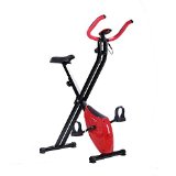 Confidence Fitness Folding Exercise Bike Stationary Upright X Bicycle Red
