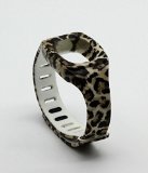 HoneyLife Fitbit Zip Fashion Silicone Replacement Wristband Bracelet/ Wireless Activity and Sleep Tracker Accessory Band with Safety Clasp (Leopard Prints)