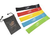 #1 Best Resistance Bands – 5 Loop Fitness Bands – Exercise Resistance Loop Bands – Exercise Bands For Legs And Arms – Physical Therapy Bands – 100% Natural Latex – Free Ebook – Lifetime Guarantee