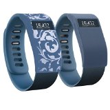 Band Cover for Fitbit Charge/Fitbit Charge HR-Slim Designer Sleeve (grey flower&grey)