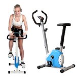 Upright Belt Olympic Exercise Bike Cycling light weight BLUE with LCD Display
