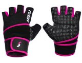 2-Fitness Womens Mens Fitness Weight Lifting Glove with Long Wrist Wrap Support Purple L