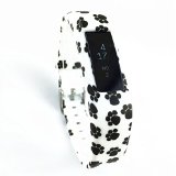 Silicone strap for Fitbit Alta Wrist Replacement Band Smart Watch Fitness Strap Accessory (Flower-014)