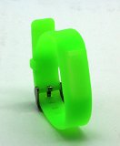 HoneyLife Fitbit Flex Cute Green Silicone Replacement Wristband Bracelet/ Wireless Activity and Sleep Tracker Accessory Band with Safety Watch Buckle + Fastener Ring