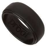 Men’s Silicone Wedding Ring by Proof | Protects Your Hands & Proves Your Commitment with Unique, Sleek Design for Your Active Lifestyle