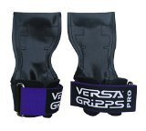 Versa Gripps® PRO Glove Weight Lifting Straps Hooks (Purple/Black, xlarge)