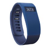 Silicone cover cases for Fitbit Charge/Fitbit HR Charge -Slim Designer Sleeve band cover (blue)