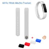 Fitbit Alta Accessory Band,CreateGreat Classic Wristband Strap Replacement Band with Secure Fasterners and Metal Clasps For Fitbit Alta (No Tracker)