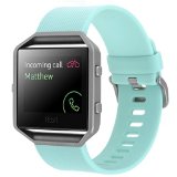 Fitbit Blaze Silicone Band,Classic, Turquoise, Large, Henoda High Quality Silicone Bands Bracelet for Fitbit Blaze Smart Fitness Watch