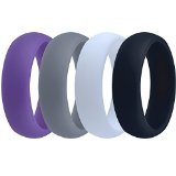 Silicone Wedding Ring – 4 Colors Black, Grey, Purple, White (9)