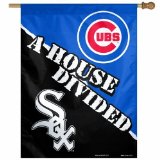 MLB Chicago Cubs vs. Chicago White Sox 27 by 37-Inch House Divided Vertical Flag by Wincraft