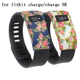 TreasureMax Sports Soft Silicone Rubber Band Cover/Protective Sleeve/ Protective Case Cover /Sleeve Protector with Various Colors Available for Fitbit Charge/ Charge HR