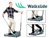 Walkslide Manual Treadmill,Elliptical & Nordic Skier in one! Compact, Portable, Quiet, Low impact, Lose Weight!